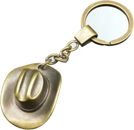 1 Pcs Cowboy Hat Metal Keychain For Men Women Backpack Purse,Key Chains Key Ring For Car,Cowboy Hat Halloween Party Decoration