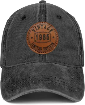 50th,40th,60th Birthday Gifts for Men Women Vintage 1975 1965 1985 Hat 50 Year Old Gifts Baseball Cap