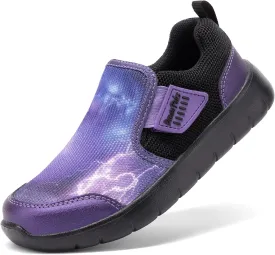 DREAM PAIRS Boys Girls Shoes Kids Slip on Tennis EZ-Ons MightyMovers Running Athletic Barefoot Zero Drop Sports Sneakers
