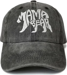 Embroidered Mama Bear and Papa Bear Hats