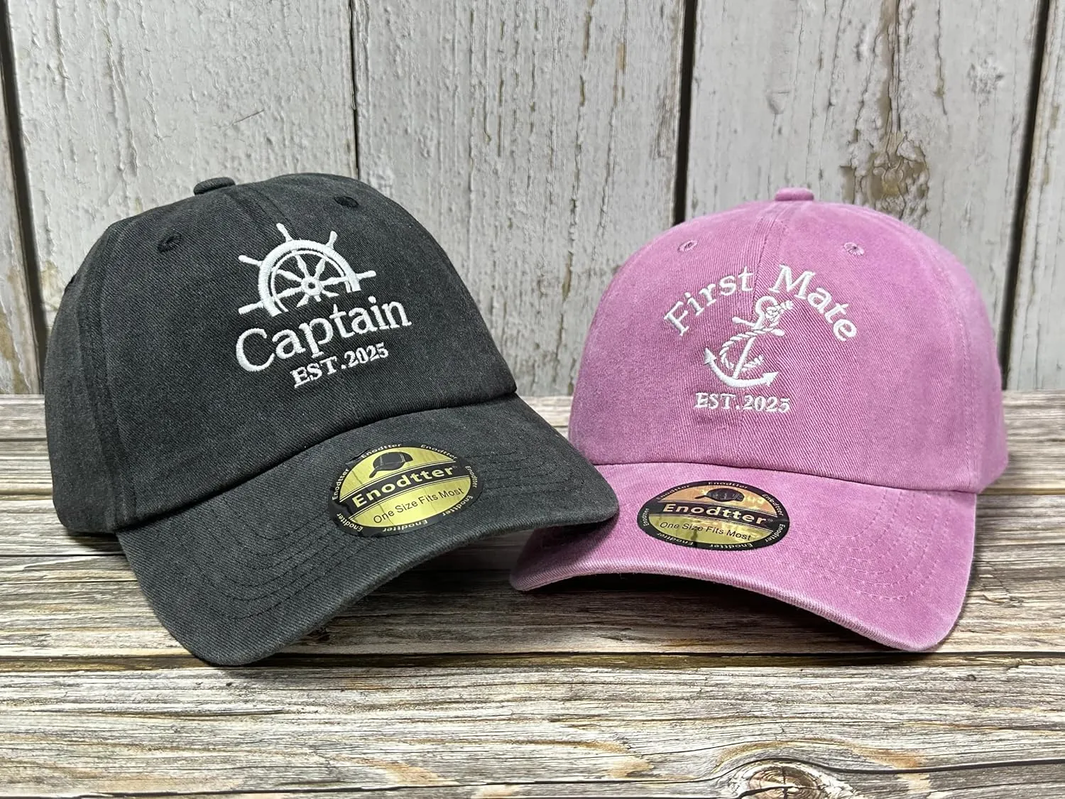 Embroidered Matching Hats Est 2025