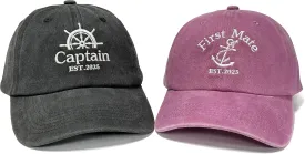 Embroidered Matching Hats Est 2025