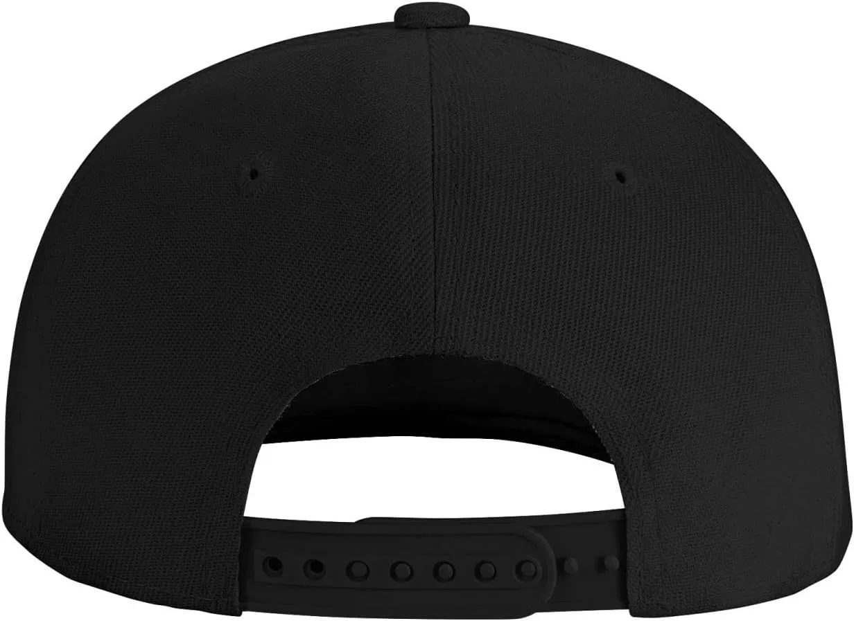 Feather Native,Native American Flat Brim Baseball Cap,Snapback Hat Adjustable Trucker Hats for Men & Women,Black