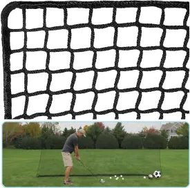 Golf Practice Net Golf Ball Hitting NettingNet Only, Heavy Duty Nylon Golf Sports Netting Barrier Nets 10x10ft/10x15ft/10x20ft/10x25ft/10x30ft/10x40ft