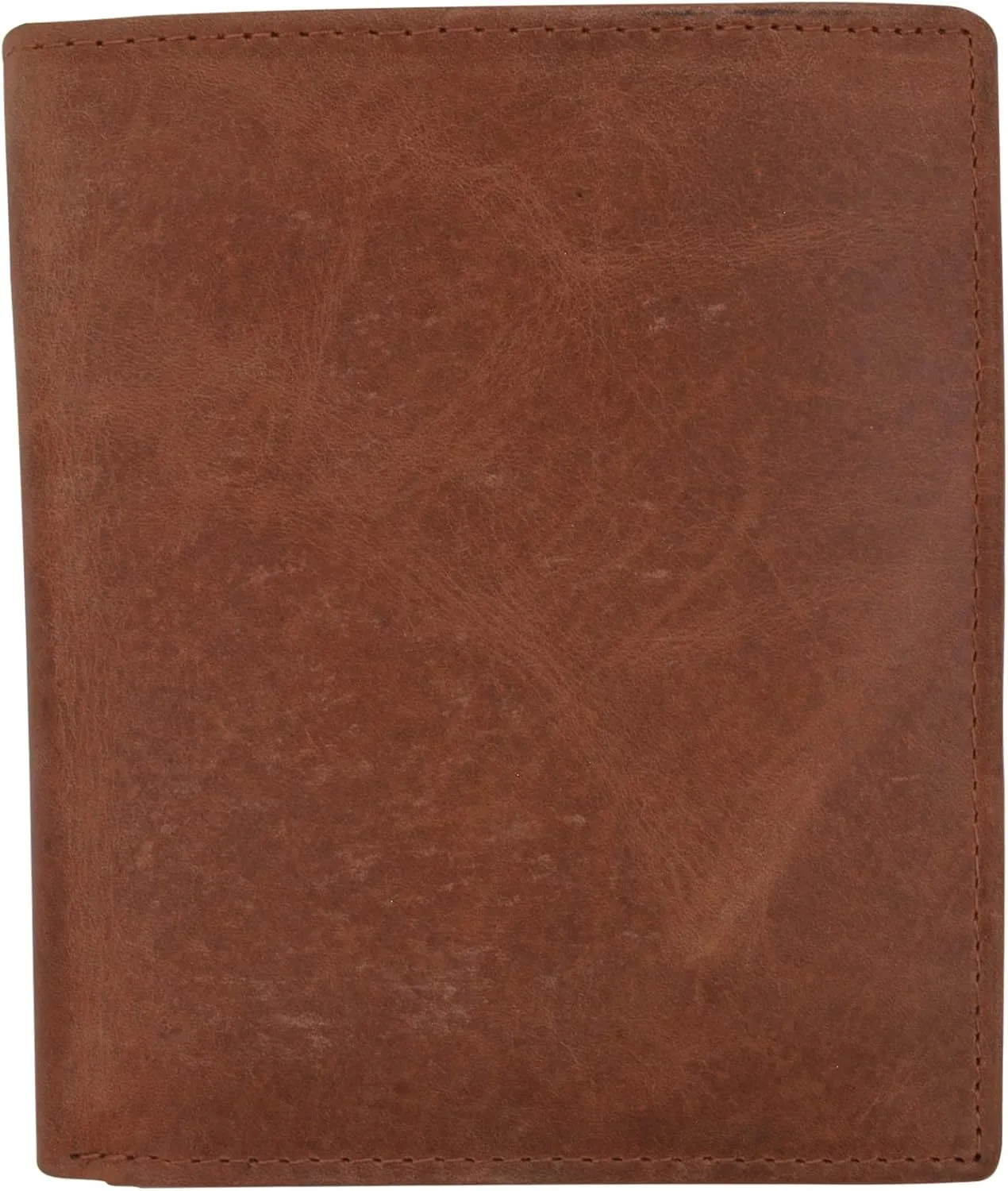 MARSHAL RFID Blocking Bifold Hipster Credit Card Wallet Premium Lambskin Leather (Antique)