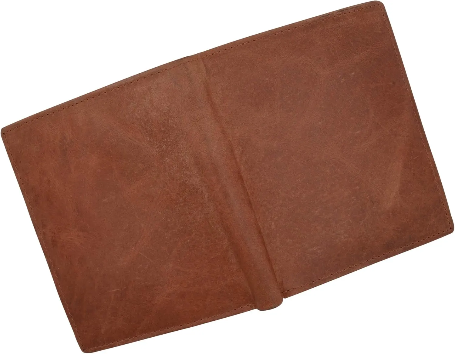 MARSHAL RFID Blocking Bifold Hipster Credit Card Wallet Premium Lambskin Leather (Antique)