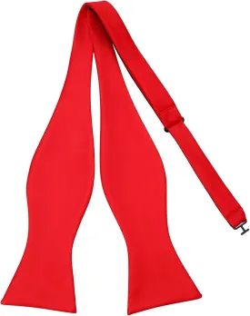 PenSee Mens Solid Bowtie Woven Self Tie Bow Ties Tuxedo & Wedding Bowties