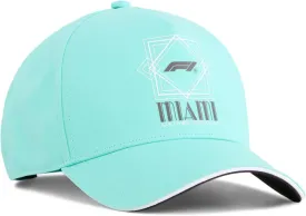 PUMA Standard Formula 1 Baseball Cap, Miami Aquatic SS25, One Size