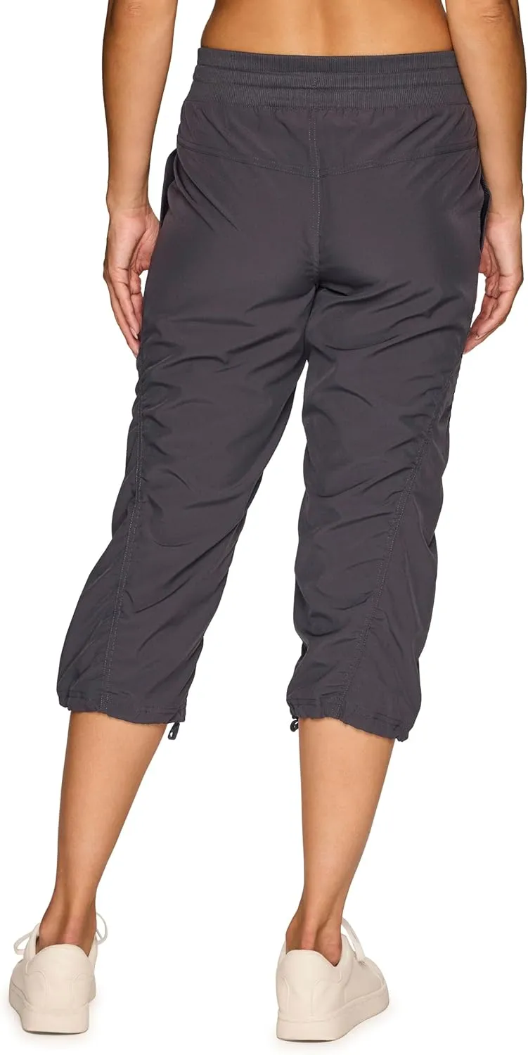 RBX Active Capri Pants for Women Joggers Stretch Lightweight Womens Casual Pant Capri with Drawstring
