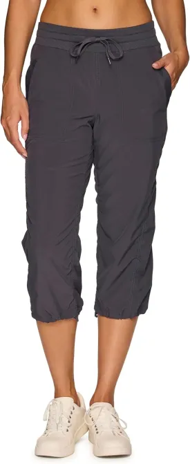 RBX Active Capri Pants for Women Joggers Stretch Lightweight Womens Casual Pant Capri with Drawstring