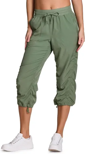 RBX Active Capri Pants for Women Joggers Stretch Lightweight Womens Casual Pant Capri with Drawstring