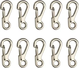 SWATOM Small Mini Carabiner Clip Tiny Spring Snap Hook Keychains Micro Carabiners for Paracord EDC Alloy Key Rings Outdoor Hiking Fishing Camping Backpack Accessories