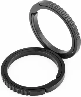 Titanium Key Rings Heavy Duty Side Pushing Split Keyrings for Key Carabiner Quick Release Keychain Rings