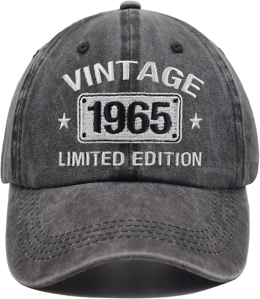 Vintage 1974 1973 1972 1971 1970 1969 1968 1967 1966 1965 Limited Edition Adjustable Embroidered Baseball Cap