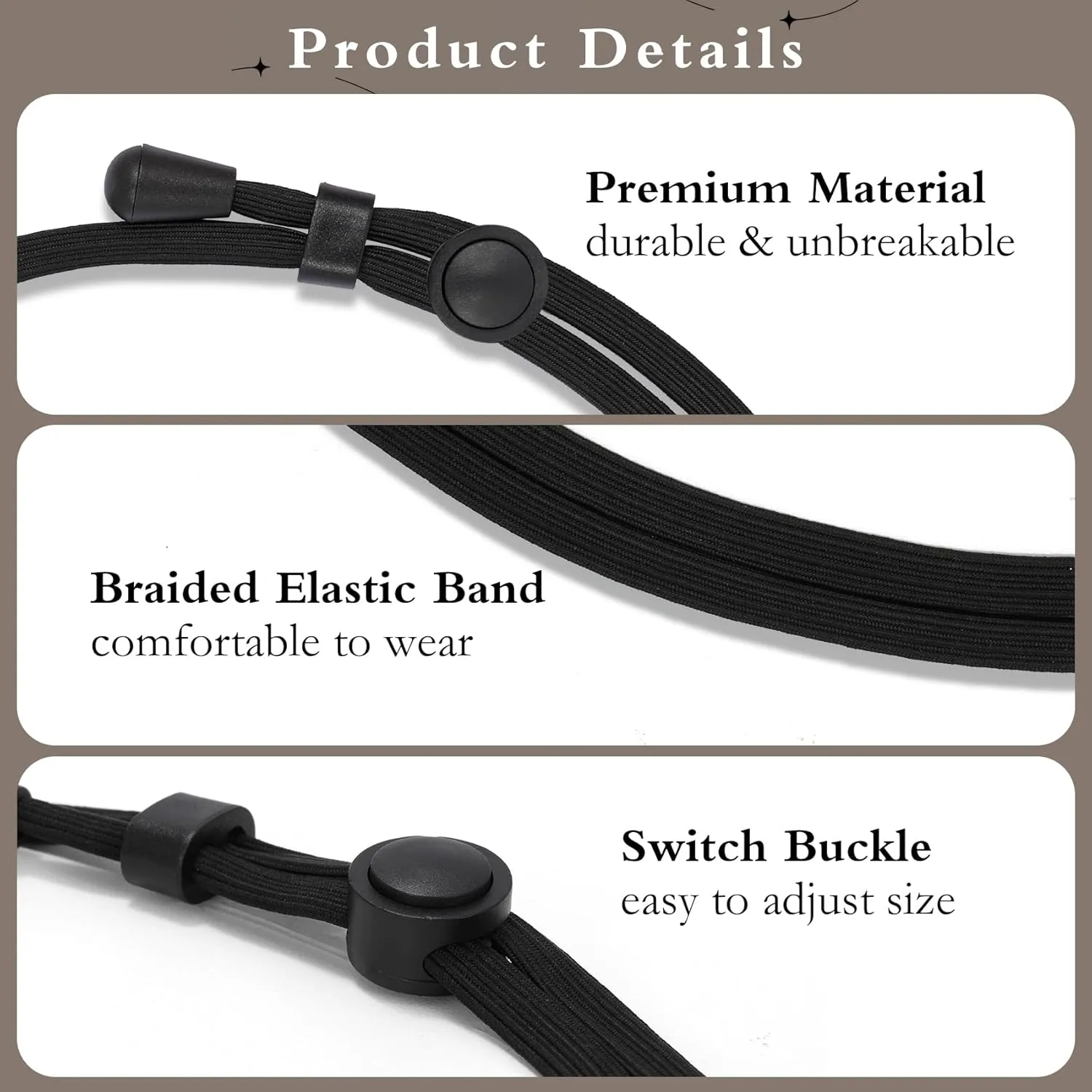 WHIPPY 2Pack Tuck Band Tool for Women Elastic Stretch Belts Tucking Shirts Sweater Cropping Belt Adjustable Crop Band for Top