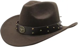 Woolen Felt Hat for Adult with Belt Fashion Carnivals Party Costume Cap Women Men Halloween Festival Headwear